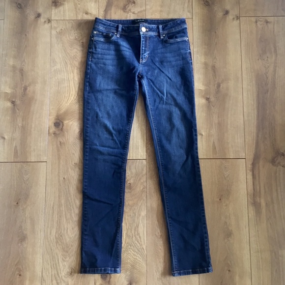 White House Black Market Denim - WHBM slim dark blue jeans